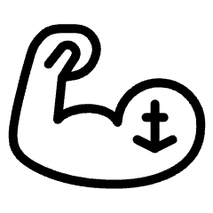 Fitness Biceps Icon from Ultimate Light Set