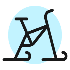 Fitness Bicycle 2 Icon from Ultimate Colors Set