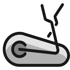 Fitness Bicycle Icon from Ultimate Colors Set
