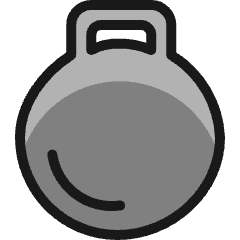 Fitness Grip Weights Icon from Ultimate Colors Set