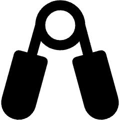 Fitness Hand Grip Excercise Icon from Nova Solid Set