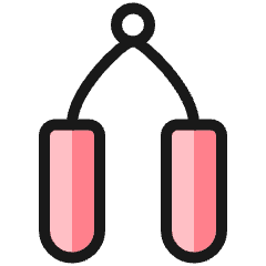 Fitness Jumping Rope 2 Icon from Ultimate Colors Set