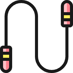 Fitness Jumping Rope 3 Icon from Ultimate Colors Set