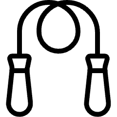 Fitness Jumping Rope Icon from Ultimate Light Set