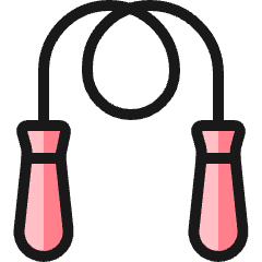 Fitness Jumping Rope Icon from Ultimate Colors Set