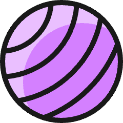 Fitness Pilates Ball Icon from Ultimate Colors Set