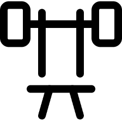 Fitness Weighlifting Bench Icon from Ultimate Regular Set