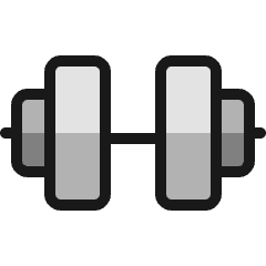 Fitness Weights Icon from Ultimate Colors Set