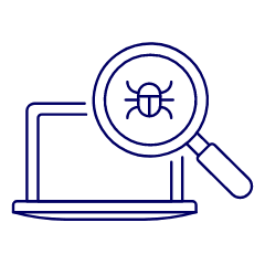 Laptop Bugs Illustration from UX Line Set