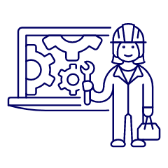 Repair Technician 2 4 Illustration from UX Line Set