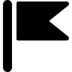 Flag 1 Icon from Ultimate Bold Set