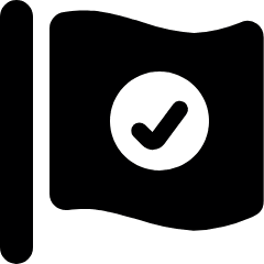 Flag Check Icon from Ultimate Bold Set