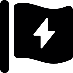 Flag Flash Icon from Ultimate Bold Set