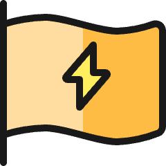 Flag Flash Icon from Ultimate Colors Set