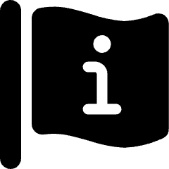 Flag Information Icon from Ultimate Bold Set