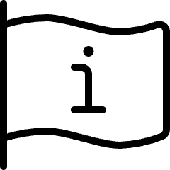 Flag Information Icon from Ultimate Light Set