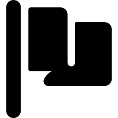 Flag Plain 1 Icon from Ultimate Bold Set