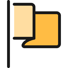 Flag Plain 1 Icon from Ultimate Colors Set