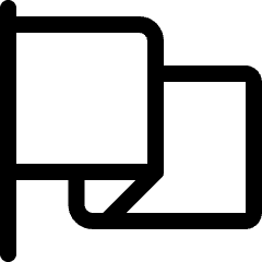 Flag Plain 1 Icon from Ultimate Regular Set