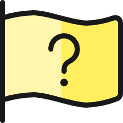 Flag Question Icon from Ultimate Colors Set