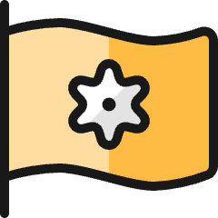 Flag Settings Icon from Ultimate Colors Set