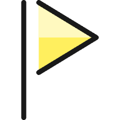Flag Triangle 1 Icon from Ultimate Colors Set
