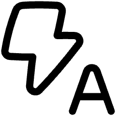 Auto Flash Icon from Plump Line Set