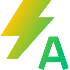 Auto Flash Icon from Sharp Gradient Set