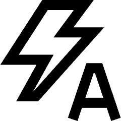 Auto Flash Icon from Sharp Line Set