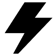 Flash 1 Icon from Sharp Solid Set