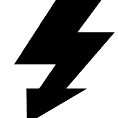 Flash 3 Icon from Sharp Solid Set