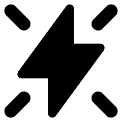 Flash Always On Icon from Core Solid Set