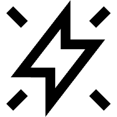Flash Always On Icon from Sharp Line Set