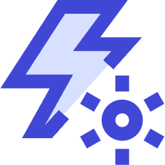 Flash Constant Light Icon from Sharp Duo Set