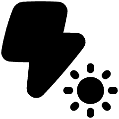 Flash Constant Light Icon from Plump Solid Set