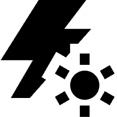 Flash Constant Light Icon from Sharp Solid Set