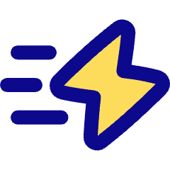 Flash Fast Speed Icon from Plump Pop Set