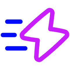 Flash Fast Speed Icon from Plump Neon Set