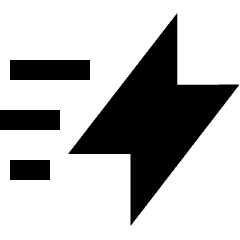 Flash Fast Speed Icon from Sharp Solid Set