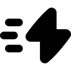 Flash Fast Speed Icon from Flex Solid Set