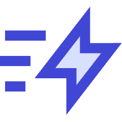 Flash Fast Speed Icon from Sharp Duo Set