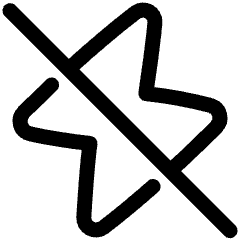 Flash Off Icon from Plump Line Set