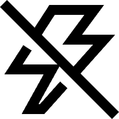 Flash Off Icon from Sharp Line Set