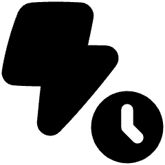 Flash Timer Icon from Plump Solid Set