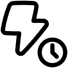 Flash Timer Icon from Plump Line Set