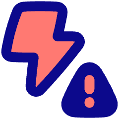 Flash Warning Icon from Plump Pop Set