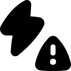 Flash Warning Icon from Flex Solid Set