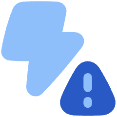 Flash Warning Icon from Plump Flat Set