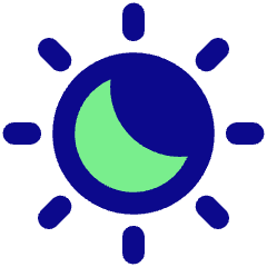 Light Dark Mode Icon from Plump Pop Set