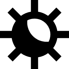 Light Dark Mode Icon from Sharp Remix Set